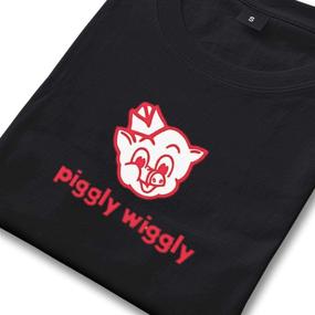 img 3 attached to 🐷 Comfortable and Stylish Cotton Piggly Short Sleeve T-Shirt - Short Sleeved for Ultimate Ease and Trendy Looks