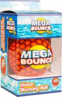 🌊 злой mega bounce h2o - водяной отскакивающий мяч для бассейна, пляжа или озера. бросьте мяч с высоким отскоком на воду и увидите его взлет для захватывающего плеска! только 1 случайный цвет. логотип