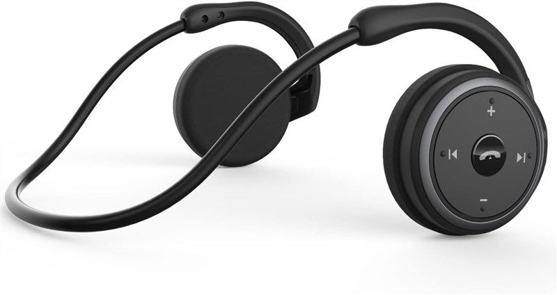Small Bluetooth Headphones Wrap Around Headphones logo