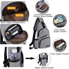 img 2 attached to Durable Peicees Backpack: Versatile Shoulder Crossbody Bag for Enhanced Resilience