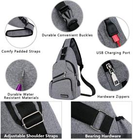 img 3 attached to Durable Peicees Backpack: Versatile Shoulder Crossbody Bag for Enhanced Resilience