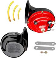 🔊 garberiel universal 12v 135db loud dual waterproof horn with bracket - premium auto car vehicle horn for all motorcycles logo