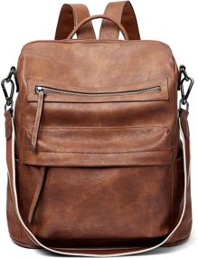 img 4 attached to BROMEN Backpack Fashion Designer Shoulder Women's Handbags & Wallets for Fashion Backpacks