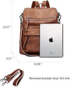img 2 attached to BROMEN Backpack Fashion Designer Shoulder Women's Handbags & Wallets for Fashion Backpacks