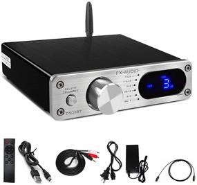 img 4 attached to 🎵 FX AUDIO Bluetooth 5.0 Power Amplifier 2.1 Channel with DSP Bass and Treble Control: Enhance Your Audio with Active Subwoofer - 60Wx2 QCC3003 TAS5342A USB Stereo Full Class D Digital Amp and Remote Control for Home Audio