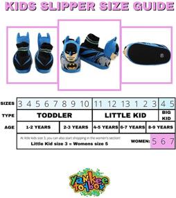 img 3 attached to DC Comics Batman Plush Toddler Kids 3D Head Sock Top Slippers