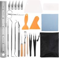 22-piece craft vinyl weeding tool set, essential vinyl tools kit for silhouettes, cameos, lettering, cutting, and splicing - wuweot logo