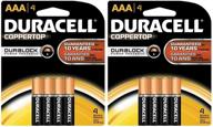 🔋 duracell coppertop aaa batteries, 4ct, 2pk: long-lasting power for your devices! logo