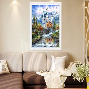 img 2 attached to 🖌️ Fipart 5D DIY Diamond Painting: Castle Wall Stickers for Living Room Decoration