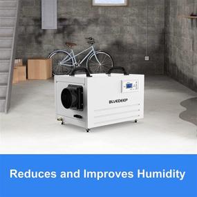 img 2 attached to 🌧️ BLVEDEEP 145 Pints Basement/Crawl Space Dehumidifier with Auto Defrost, Drain Hose, and 5-Year Warranty - ETL Listed for Water Damage Storage