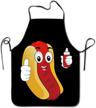 novelty hotdog ketchup unisex kitchen logo