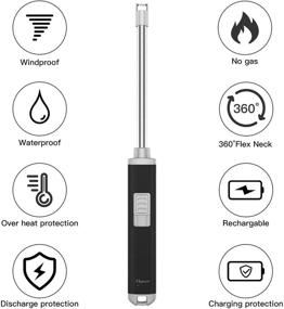 img 3 attached to Megainvo Rechargeable Windproof Flameless Electronic