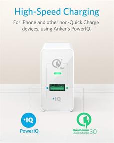 img 2 attached to 🔌 Anker Quick Charge 3.0 USB Wall Charger - PowerPort+ 1: Compatible with Galaxy S10/S9/S8, Note 8/7, iPhone, iPad, and More!