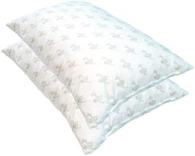 img 2 attached to 🛌 Идеальный комфорт для спокойного сна: комплект из 2 шт. подушек MyPillow Classic для кровати - стандарт/королева, средняя жесткость.