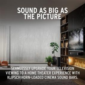 img 1 attached to 🎥 Immerse Yourself in Theatre-Quality Audio with Klipsch Cinema 800 Dolby Atmos 3.1 Sound Bar & Wireless Subwoofer