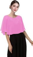 👰 chiffon evening wedding bridal capelet - women's accessories in scarves & wraps logo