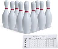 champion sports plastic bowling pins: training & kids games set in red/white логотип