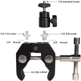 img 3 attached to QYXINC Ballhead Camera Monitor Camcorder Camera & Photo