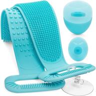 🛀 shower silicone back scrubber - exfoliating back washer brush for men & women, shower body scrubber for exfoliation logo