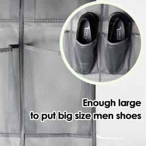 img 3 attached to Organizer Hanging Pockets Sneakers Slippers Storage & Organization