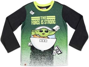 img 2 attached to 👾 Lego Star Wars Boys 2 Piece Fleece Pajama Set, Green: Cozy and Fun Sleepwear for Jedi-Inspired Adventures