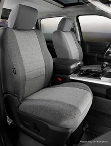 img 3 attached to Fia OE38-15 GRAY Custom Fit 🪑 Tweed Front Seat Cover - Gray: Bucket Seats
