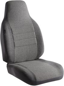 img 4 attached to Fia OE38-15 GRAY Custom Fit 🪑 Tweed Front Seat Cover - Gray: Bucket Seats