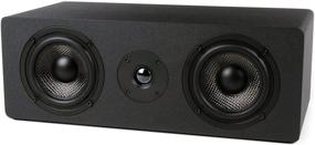 img 2 attached to 🎵 Black Micca MB42X-C Advanced Passive Center Channel Speaker for Home Theater and Surround Sound - 2-Way Configuration, Each