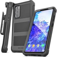 📱 samsung galaxy s20 fe belt clip case (black falcon) - full-body protective phone case with holster - enhanced for seo logo