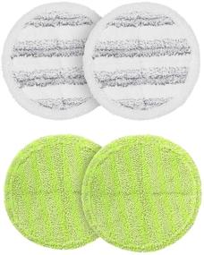img 4 attached to 🧹 OGORI 4 Pack Electric Mop Pads: Easy Microfiber Spin Mop Refills for Effortless 6.5inch Cleaning