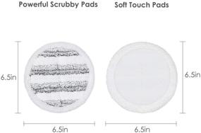 img 2 attached to 🧹 OGORI 4 Pack Electric Mop Pads: Easy Microfiber Spin Mop Refills for Effortless 6.5inch Cleaning