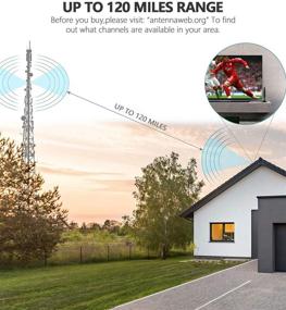 img 1 attached to 📺 WeGuard TV Antenna - HDTV Antenna with 4K 1080P Support, 130 Miles Range for Digital Channels, VHF UHF Antenna with Signal Booster Amplifier - 18 Ft Premium Coaxial Cable