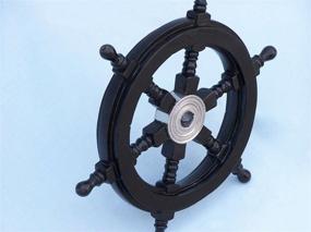 img 2 attached to Hampton Nautical Deluxe Decorative Steering