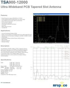 img 2 attached to 🔍 TSA900 Ультраширокополосная антенна UWB 900 МГц - 12 ГГц: Идеальное решение для UWB TX/RX SDR, радара, ГПР, SIGINT, тестирования ЭМС, ADSB, WiFi, FVP, видео дронов и приложений антенн Вивальди.