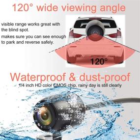 img 2 attached to 🎥 NOAUKA Waterproof IP68 Backup Reverse Camera Car Rear View Night Vision Camera Universal Color CMOS Back up Parking HD Front View Camera 2 Installation Options- Mirror Image/Guidelines Switching" -> "NOAUKA Waterproof IP68 Car Rear View Camera with Night Vision, Universal Color CMOS Back up Camera for Parking, HD Front View Camera with 2 Installation Options - Mirror Image/Guidelines Switching