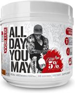 💪 зарядите свои тренировки с порошком rich piana 5% nutrition alldayyoumay bcaa - ваша идеальная решение для восстановления и поддержки мышц, 16,3 унции, 30 порций (вкус южного сладкого чая). логотип