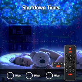 img 2 attached to 🌌 Loyewellr Star Projector - Galaxy Night Light with Remote Control, Bluetooth Music Speaker, and Wireless Timer- USB Powered (Black) - Ideal for Babyroom, Bedroom, Gameroom, Party