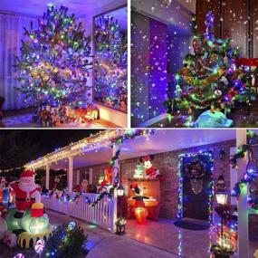 img 2 attached to 🎄 Fiee 100LED String Lights, Connectable Christmas Fairy Lights 30V 8 Modes with Memory Plug in for Indoor Wall Decoration, Garden, Wedding, Party, Home, Patio (Multicolor)