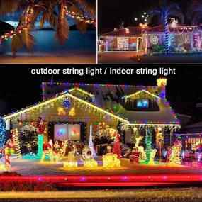 img 1 attached to 🎄 Fiee 100LED String Lights, Connectable Christmas Fairy Lights 30V 8 Modes with Memory Plug in for Indoor Wall Decoration, Garden, Wedding, Party, Home, Patio (Multicolor)