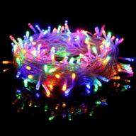 🎄 fiee 100led string lights, connectable christmas fairy lights 30v 8 modes with memory plug in for indoor wall decoration, garden, wedding, party, home, patio (multicolor) logo