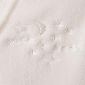 img 2 attached to 👶 Halo Sleepsack Micro-Fleece Baby Blanket, TOG 1.0, Cream, Medium