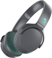 🎧 skullcandy riff wireless on-ear headphone - stylish grey/teal gray/speckle/miami design for ultimate sound experience logo