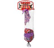 🏀 bundaloo slam dunk basketball hamper - 2-in-1 over the door hanging basketball hoop and laundry hamper for boys and girls - fun room decor and gift logo