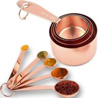 🥄 agrus copper measuring cups & spoons set - 9 pieces for dry & liquid ingredients logo