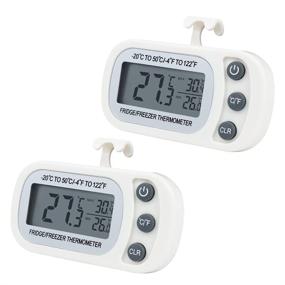 img 4 attached to Refrigerator Thermometer Waterproof Function Temperature