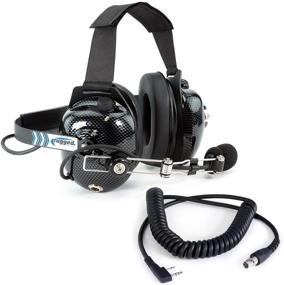 img 4 attached to 🎧 Rugged Radios H41-CF Carbon Fiber Style Behind The Head Two Way Radio Headset - Compatible with Rugged V3, RH5R, RDH16, Baofeng & Kenwood 2-Pin Radios