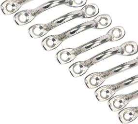img 3 attached to 🛥️ Pack of 10 Stainless Steel Bimini Boat Top PAD Eye Straps: Ultimate Tie Down Kit for Kayaks, Canoes, and Rigging - Deck Loops, Anchor Points, Footman's Loop - Amarine Made