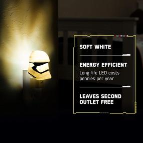 img 2 attached to 🌟 Star Wars Mini Stormtrooper Night Light with LED, Collector’s Edition, Plug-in, Dusk-to-Dawn Sensor, Disney, Ideal for Bedroom, Bathroom, Nursery, 44608 - Enhanced SEO