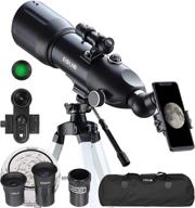 🔭 esslnb 80mm astronomical telescopes with phone mount, tripod, carrying bag, moon filter - ideal for adults, kids, and astronomy beginners: refractor telescope for travel with erect-image and outstanding optics logo