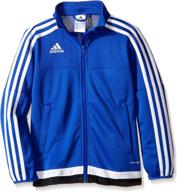 👟 dynamic adidas kids' soccer tiro 15 training jacket: a winning combination of style and performance logo